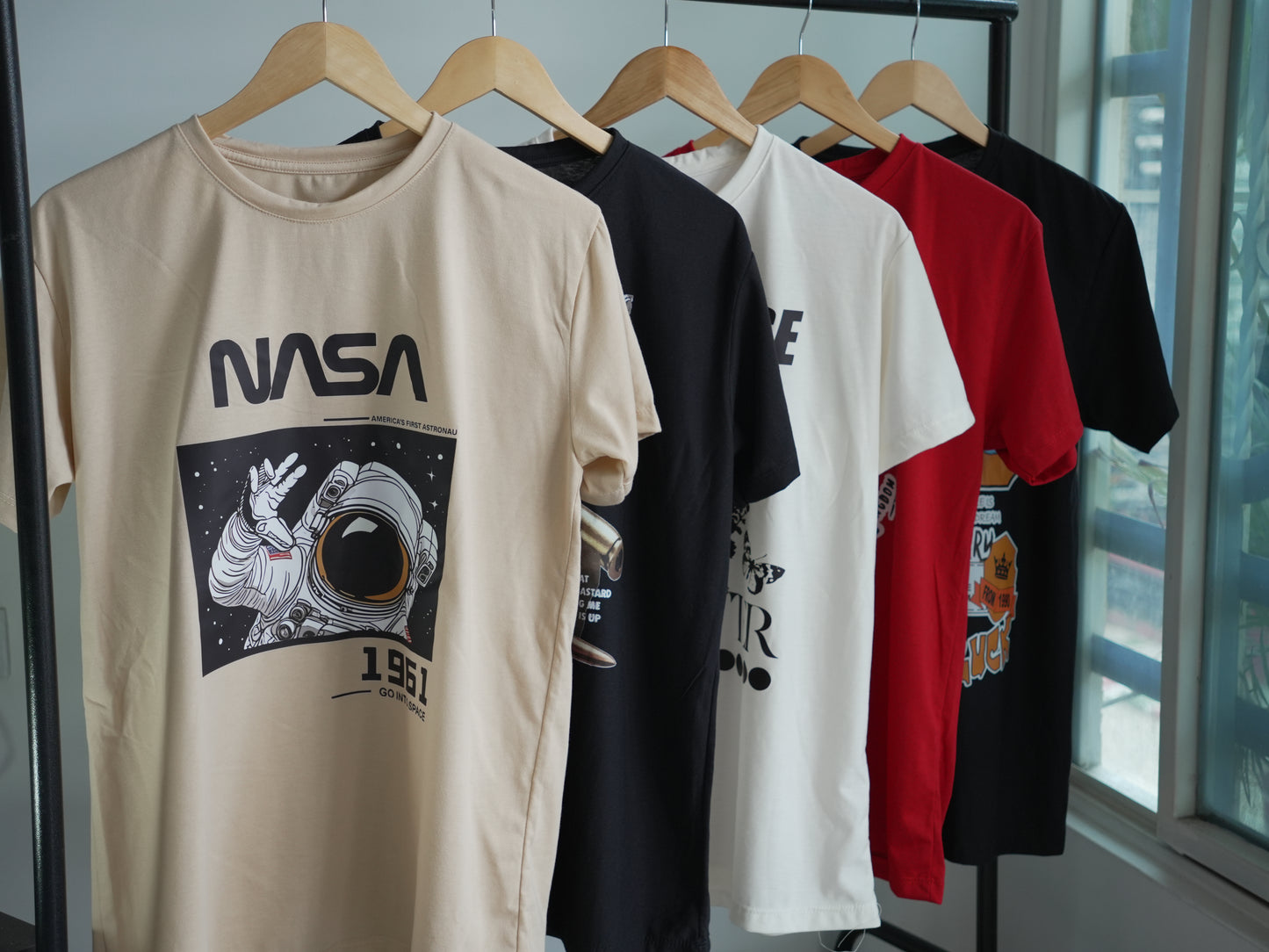 6 Camisas en Algodón con Estampados DTF de Alta Calidad