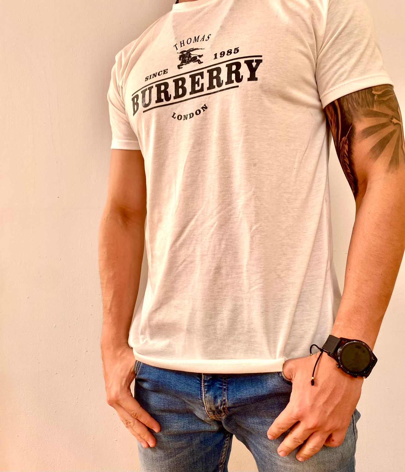 6 Camisetas en algodón estampadas