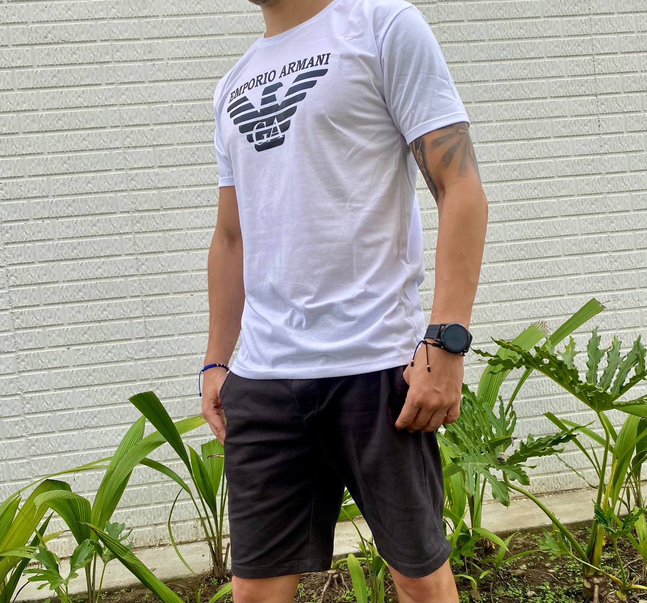 6 Camisetas en algodón estampadas