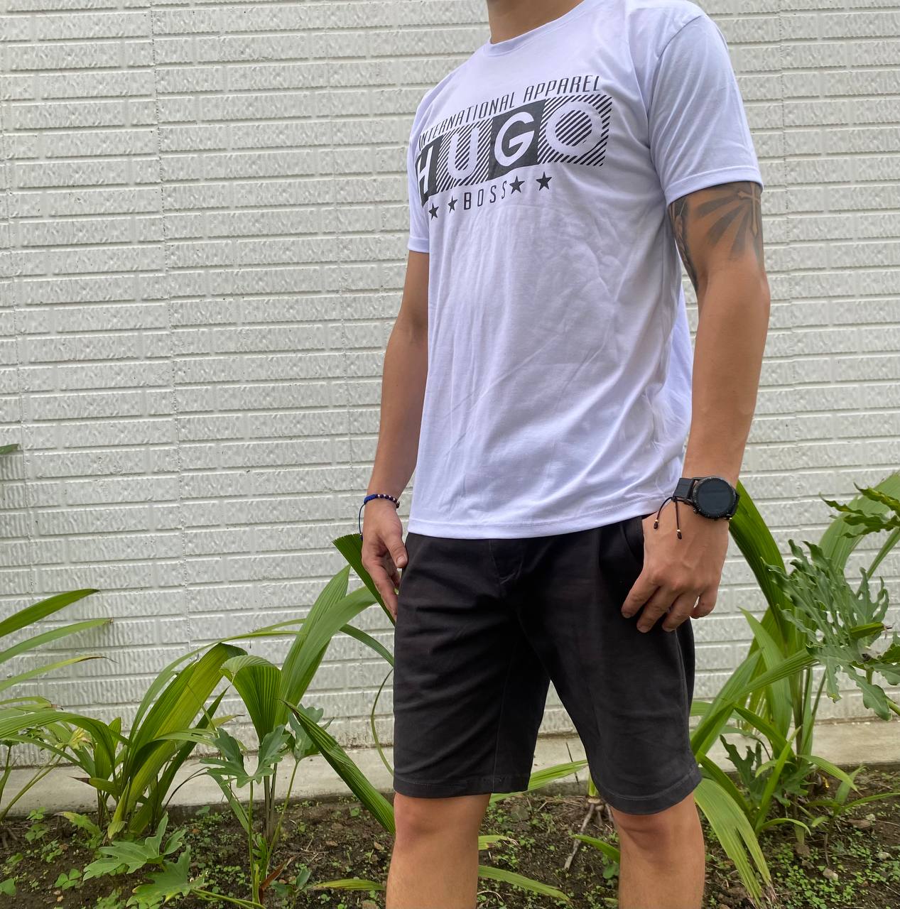 6 Camisetas en algodón estampadas