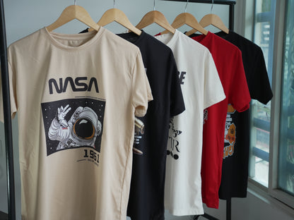 6 Camisas en Algodón con Estampados DTF de Alta Calidad